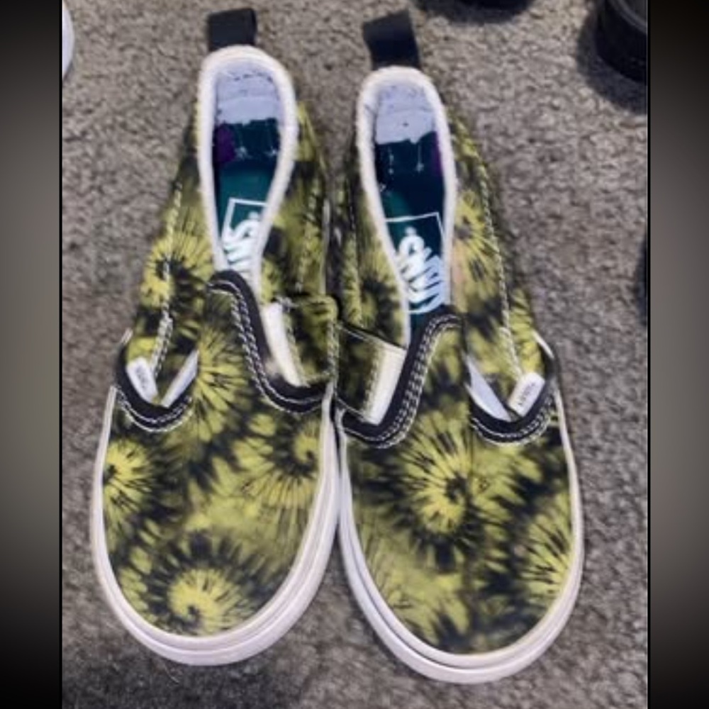 Boys toddler vans tie dye